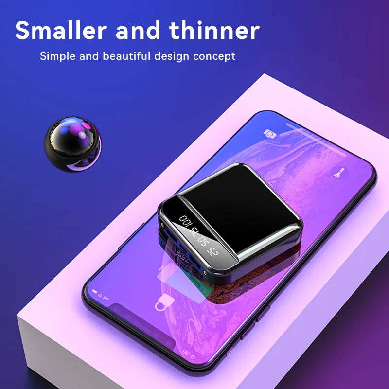 Mini Power Bank 10000mAh Portable Super Fast Charger