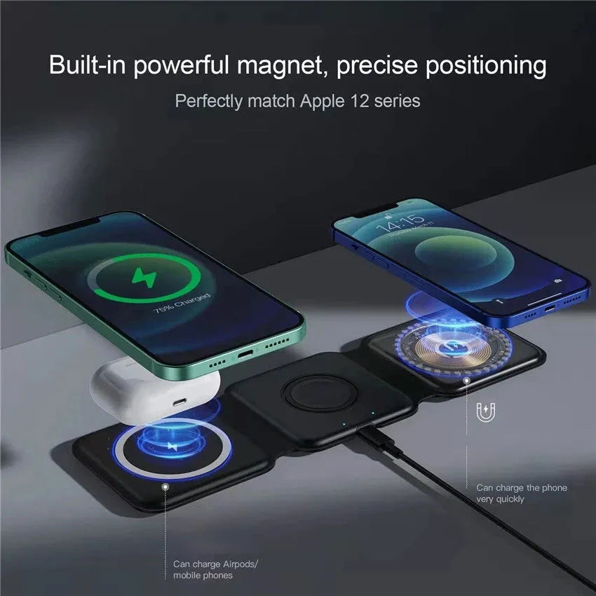 3 in 1 Magnetic Wireless Charger