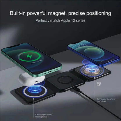 3 in 1 Magnetic Wireless Charger